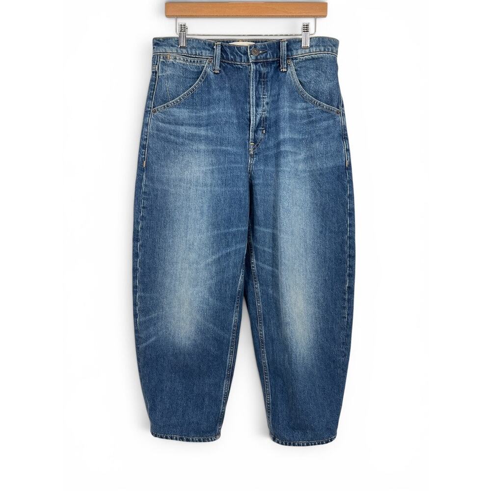 Banana Republic High Rise Rigid Bow Full Bow Medium Wash Jeans Women's 30 10‎